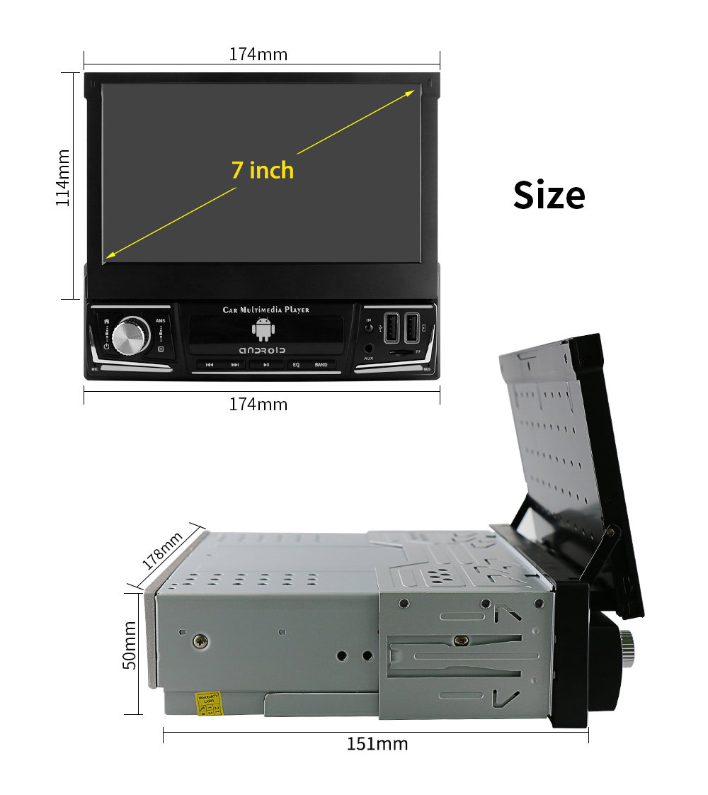 Auto Indash 1din Auto Android